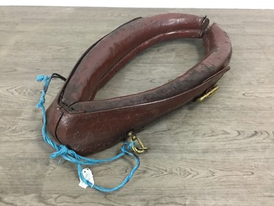 Lot 12 - TWO LEATHER HORSE COLLARS