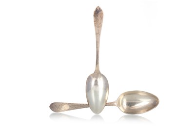 Lot 122 - PAIR OF VICTORIAN SILVER TABLE SPOONS
