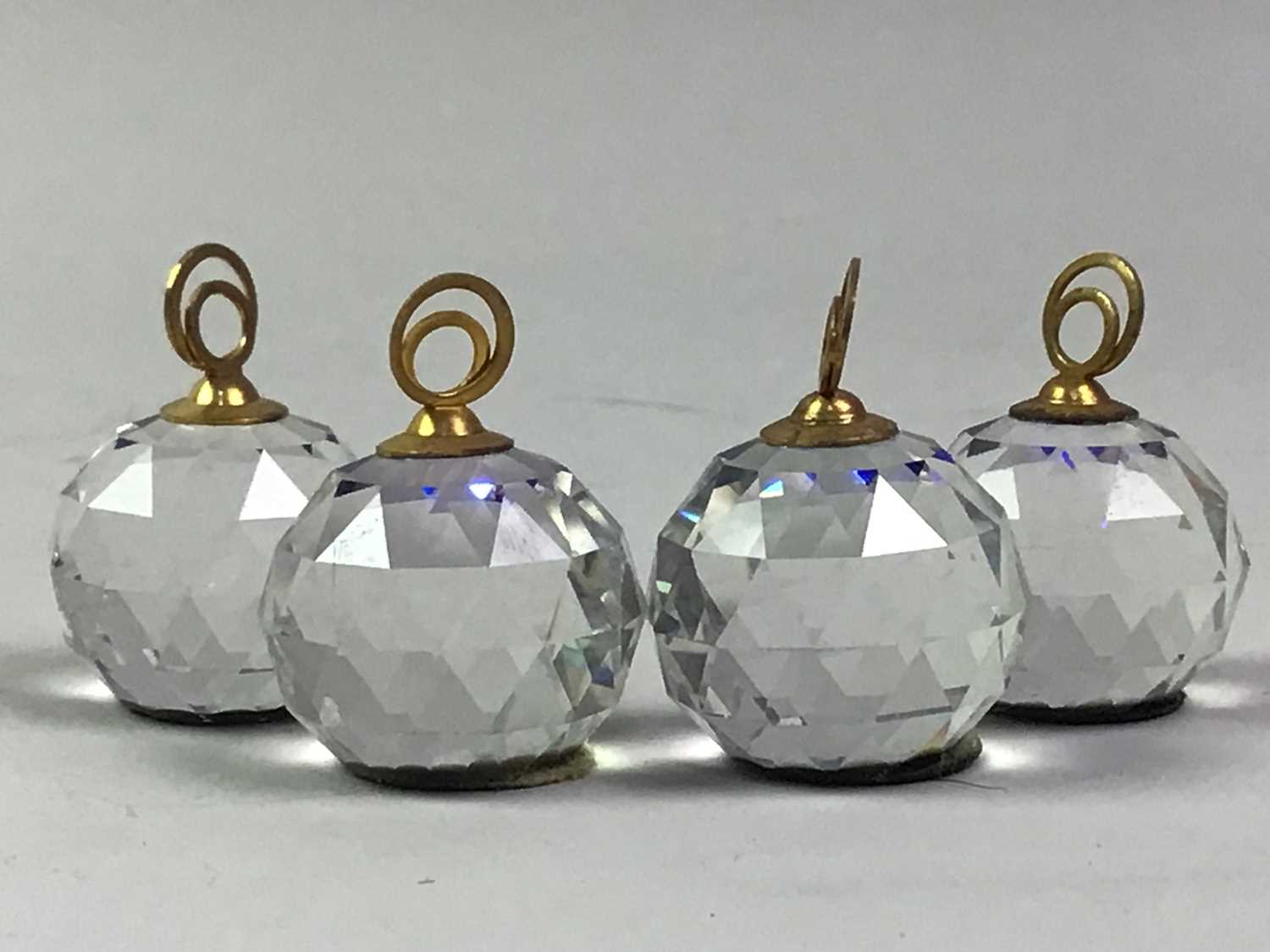 Lot 148 - SWAROVSKI, SET OF CRYSTAL TABLE PLACEHOLDERS,