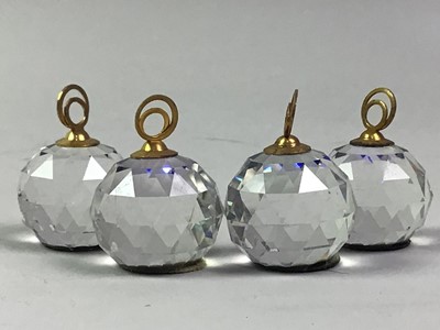 Lot 148 - SWAROVSKI, SET OF CRYSTAL TABLE PLACEHOLDERS