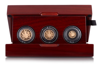 Lot 94 - THE SOVEREIGN THREE COIN GOLD PROOF SET