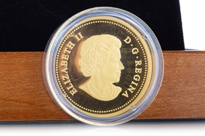 Lot 79 - THE CANADA 90TH BIRTHDAY GOLD PROOF 2 OZ COIN
