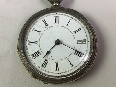 Lot 324 - TWO SILVER OPEN-FACED POCKET WATCHES