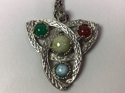 Lot 330 - SILVER AND ENAMEL PENDANT