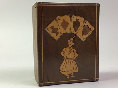 Lot 392 - VINTAGE CARD BOX