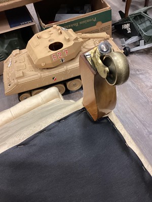 Lot 1241 - COPE & COLLINSON, VICTORIAN SCROLL EASY CHAIR