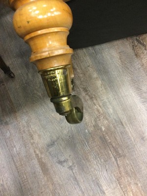 Lot 1241 - COPE & COLLINSON, VICTORIAN SCROLL EASY CHAIR