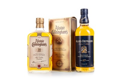 Lot 210 - ALLIED DISTILLERS (BALLANTINE'S) 17 YEAR OLD SPECIAL EDITION AND ALISTAIR CUNNINGHAM'S 50 YEARS 75CL