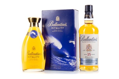 Lot 203 - BALLANTINE'S 15 YEAR OLD AND BALLANTINE'S VITALITY 50CL