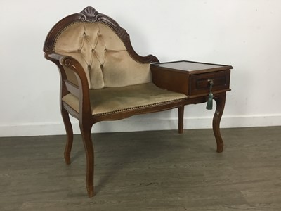 Lot 460 - MAHOGANY TELEPHONE TABLE