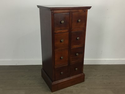 Lot 469 - MODERN HARDWOOD SLIM CHEST