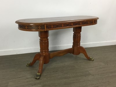 Lot 355 - REPRODUCTION MAHOGANY SIDE TABLE