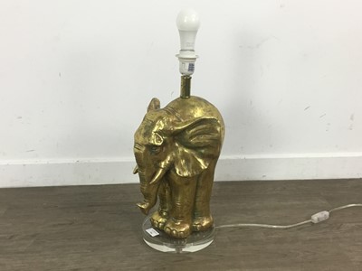 Lot 356 - GILT TABLE LAMP