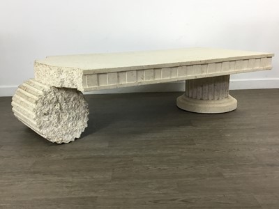 Lot 481 - TWO MARBLE STYLE TABLES