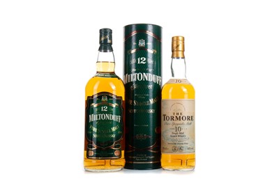 Lot 301 - TORMORE 10 YEAR OLD AND MILTONDUFF 12 YEAR OLD 1L