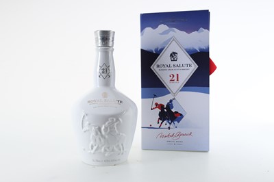 Lot 47 - CHIVAS ROYAL SALUTE 21 YEAR OLD SNOW POLO EDITION