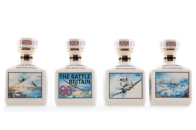 Lot 353 - 4 POINTERS MINIATURE DECANTERS COMMEMORATING THE 80TH ANNIVERSARY OF THE BATTLE OF BRITAIN