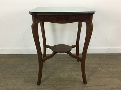 Lot 493 - MAHOGANY INLAID GAMES TABLE