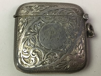 Lot 536 - TWO SILVER VESTA CASES