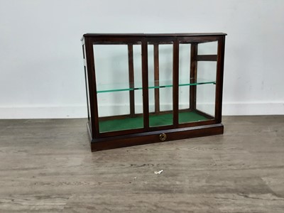 Lot 501 - MAHOGANY GLASS DISPLAY CABINET