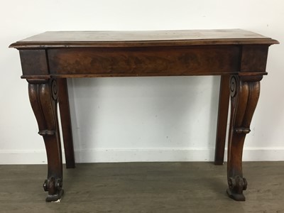 Lot 512 - MAHOGANY CONSOLE TABLE