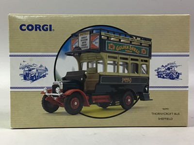 Lot 205 - GROUP OF CORGI MODEL BUSSES