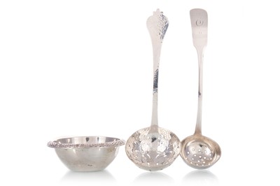 Lot 180 - TWO SILVER SIFTING SPOONS
