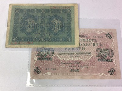 Lot 19 - GROUP OF BANKNOTES