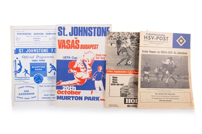 Lot 1698 - ST. JOHNSTONE F.C., COLLECTION OF PROGRAMMES
