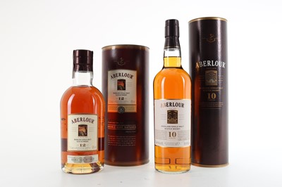 Lot 43 - ABERLOUR 12 YEAR OLD DOUBLE CASK AND 10 YEAR OLD