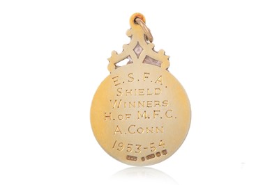 Lot 1706 - ALFIE CONN SR. OF HEART OF MIDLOTHIAN F.C., E.S.F.A. SHIELD WINNERS GOLD MEDAL