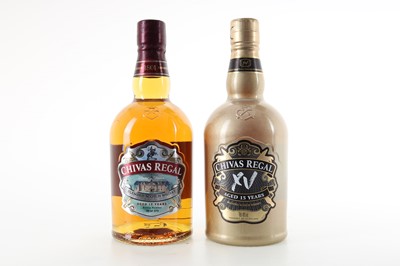 Lot 72 - CHIVAS REGAL 15 YEAR OLD AND 12 YEAR OLD PAISLEY LIMITED EDITION