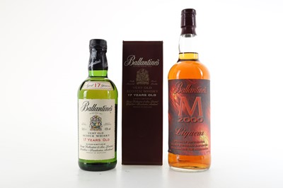 Lot 102 - BALLANTINE'S 17 YEAR OLD 50CL AND M 2000 LIQUEUR 75CL