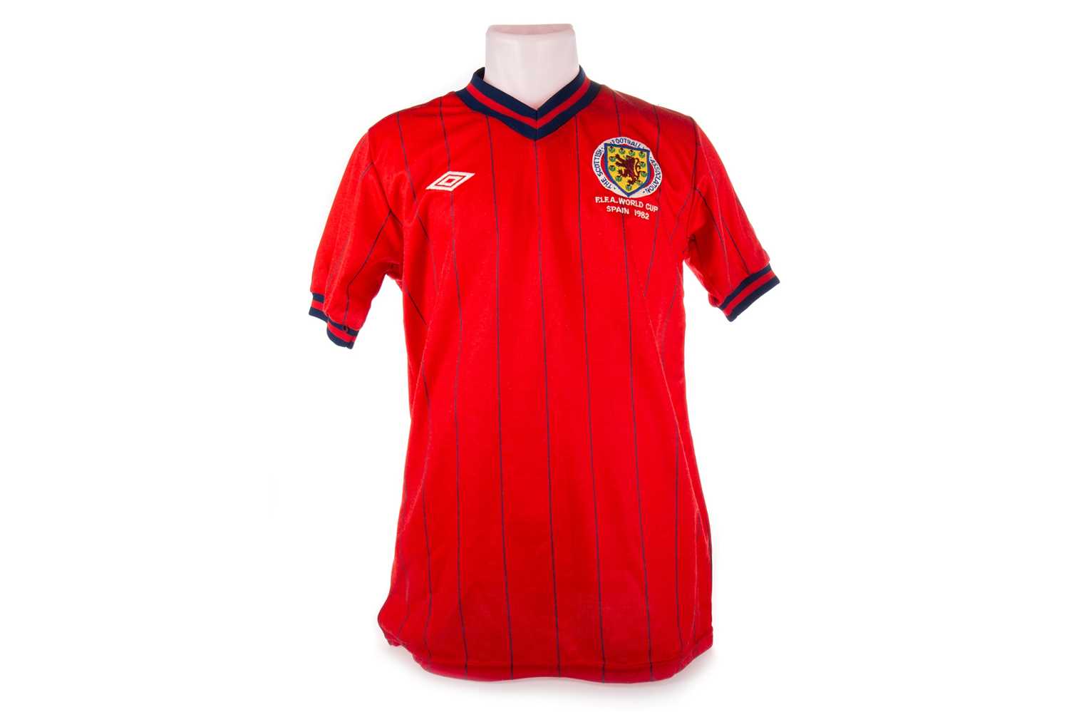 Lot 1703 - SCOTLAND INTERNATIONAL, MATCH PREPARED WORLD CUP AWAY JERSEY AND SHORTS