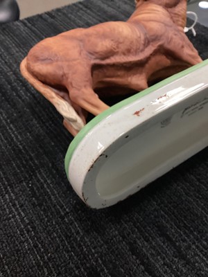 Lot 1259 - DORIS LINDNER FOR ROYAL WORCESTER, MODEL OF A HIGHLAND BULL