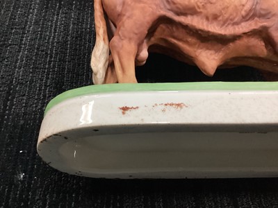 Lot 1259 - DORIS LINDNER FOR ROYAL WORCESTER, MODEL OF A HIGHLAND BULL