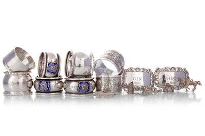 Lot 219 - COLLECTION OF SILVER ITEMS