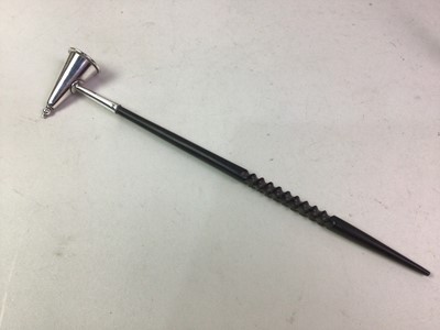 Lot 342 - PAIR OF VICTORIAN SILVER PLATED RIBBON PULLERS