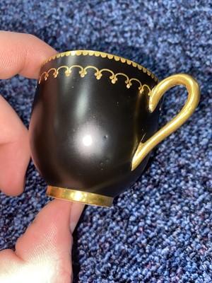 Lot 1263 - JAMES STINTON FOR ROYAL WORCESTER, CABINET CUP AND SAUCER