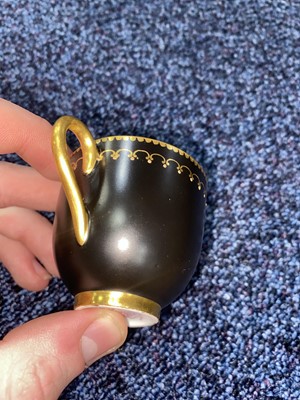 Lot 1263 - JAMES STINTON FOR ROYAL WORCESTER, CABINET CUP AND SAUCER