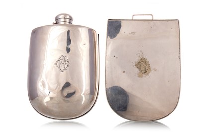 Lot 201 - LATE VICTORIAN SILVER PLATED HOT WATER BOTTLE