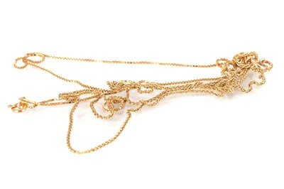 Lot 710 - COLLECTION OF GOLD CHAINS