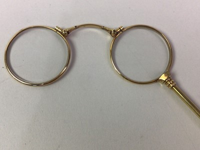 Lot 361 - PAIR OF LORGNETTE SPECTACLES