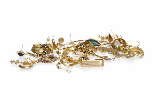 Lot 100 - COLLECTION OF GOLD EARRINGS including various...