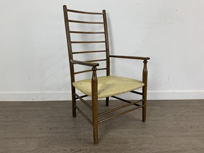 Lot 170 - LADDERBACK ARMCHAIR