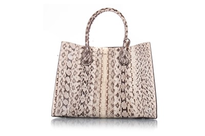 Lot 1270 - MICHAEL KORS SNAKE SKIN TOTE BAG AND TWO MICHAEL KORS WALLETS