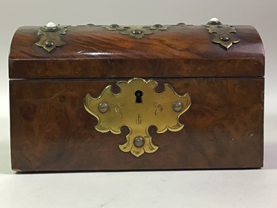 Lot 178 - MAHOGANY CASKET