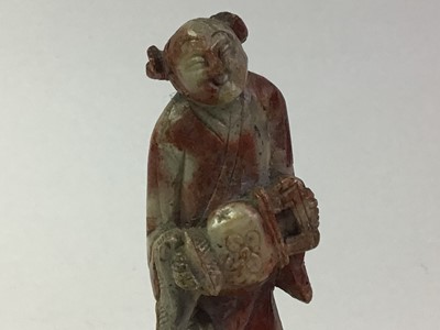 Lot 181 - CHINESE HARDSTONE FIGURE