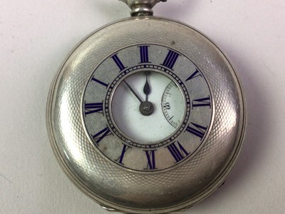 Lot 317 - TWO SILVER CASED POCKET WATCHES