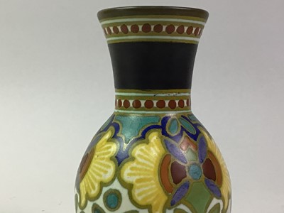 Lot 409 - GOUDA ART POTTERY VASE